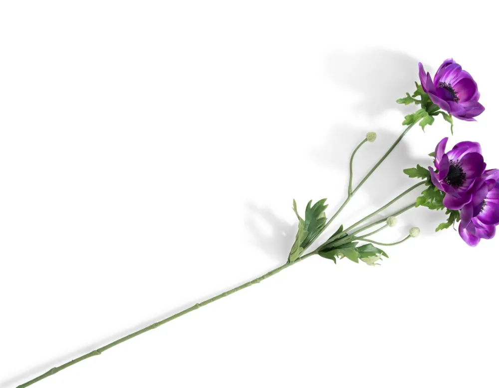 COCOmaison Anemone Spray H75cm fleur artificielle - Violet Outlet