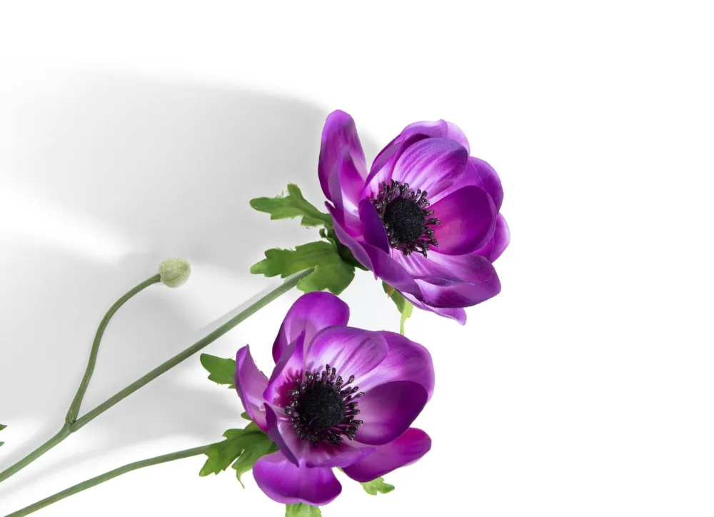 COCOmaison Anemone Spray H75cm fleur artificielle - Violet Outlet