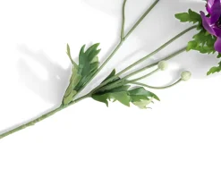 COCOmaison Anemone Spray H75cm fleur artificielle - Violet Outlet