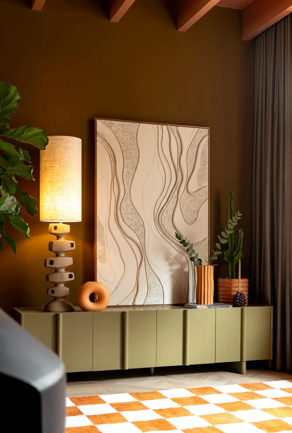 COCOmaison Anton lampadaire 1*E27 - Beige Clearance