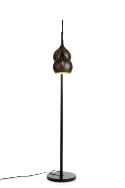COCOmaison Arjen lampadaire 2*E27 - Noir/Or Hot