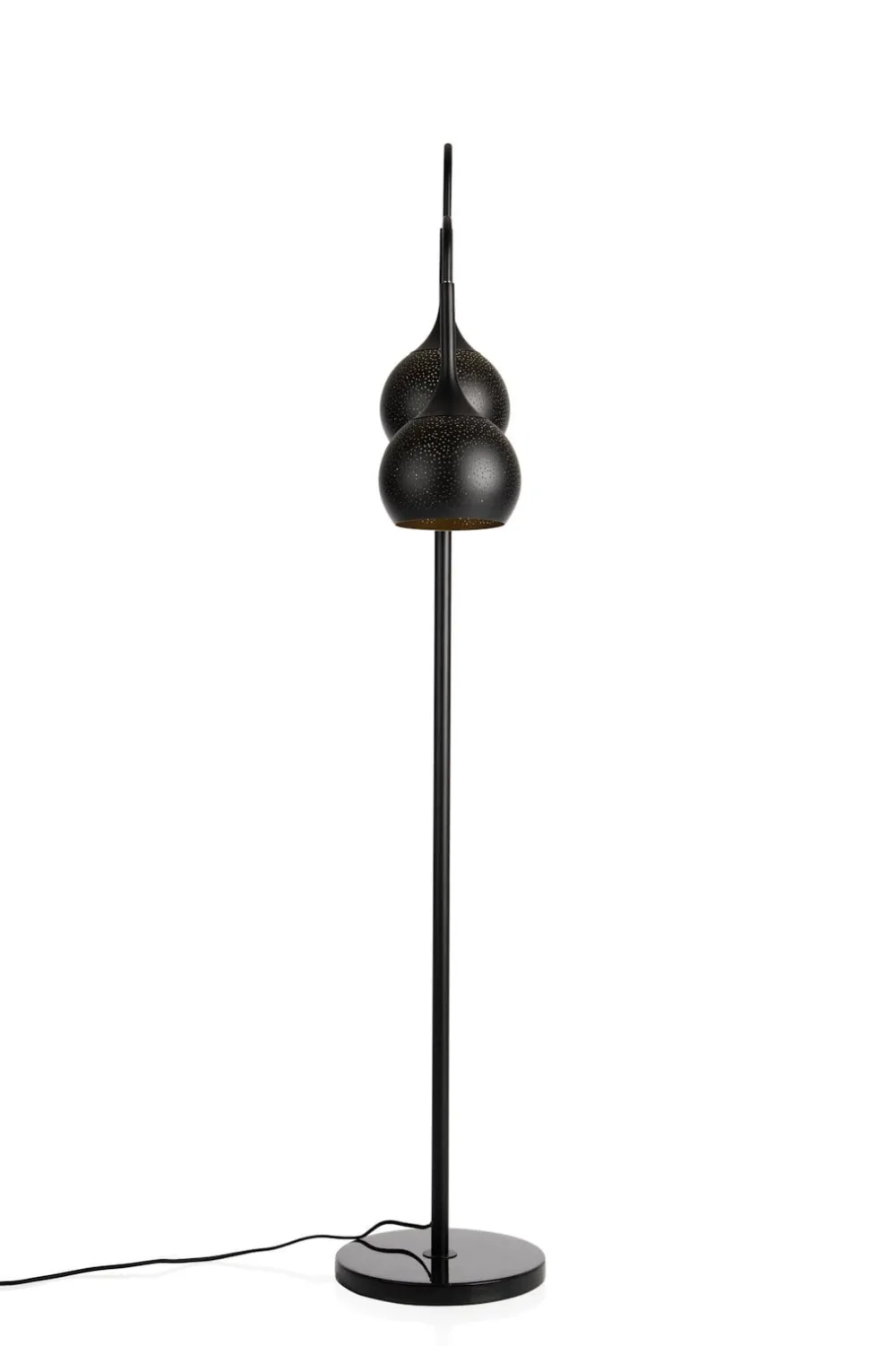 COCOmaison Arjen lampadaire 2*E27 - Noir/Or Hot