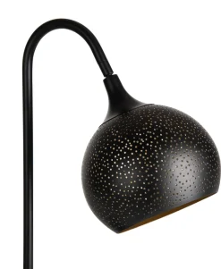COCOmaison Arjen lampe de table 1*E27 - Noir/Or New