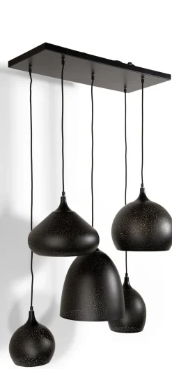 COCOmaison Arjen suspension 5*E27 - Noir/Or Online