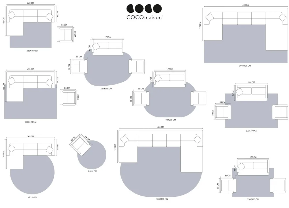 COCOmaison Asta tapis D250cm - Creme Hot