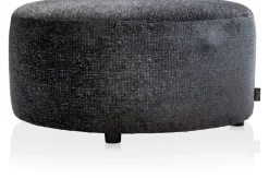COCOmaison BeautiQ - Chic pouf - ronde 80 cm - Anthracite Sale
