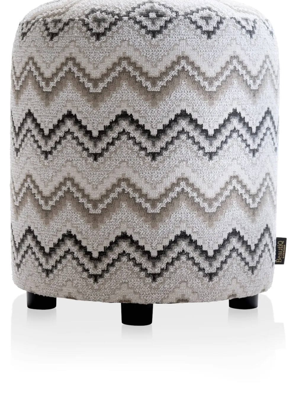 COCOmaison BeautiQ - Lush pouf - ronde 42 cm - Anthracite Clearance