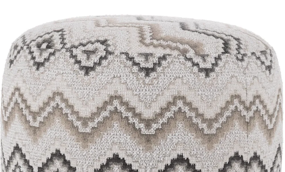 COCOmaison BeautiQ - Lush pouf - ronde 42 cm - Anthracite Clearance