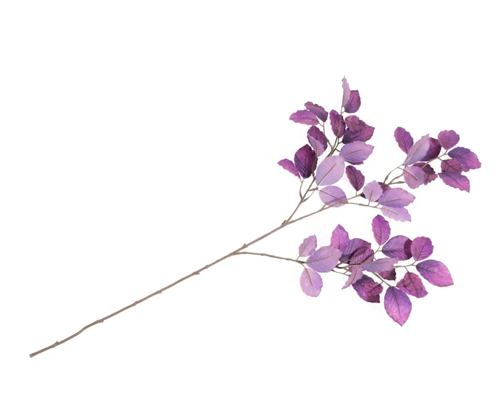 COCOmaison Beech Leaves Spray H95cm fleur - Violet