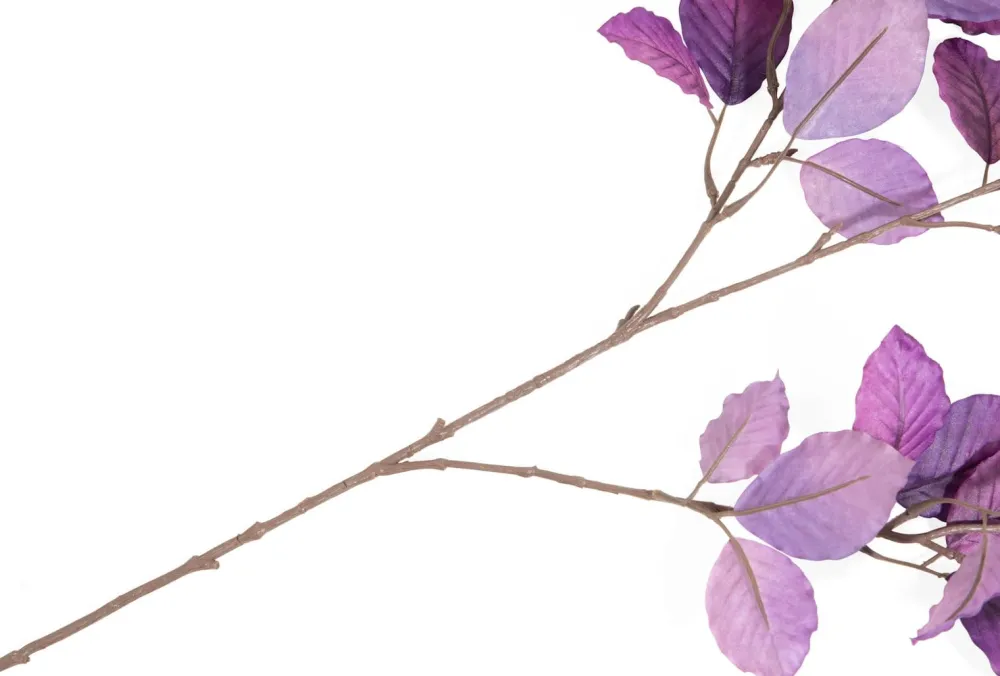 COCOmaison Beech Leaves Spray H95cm fleur - Violet