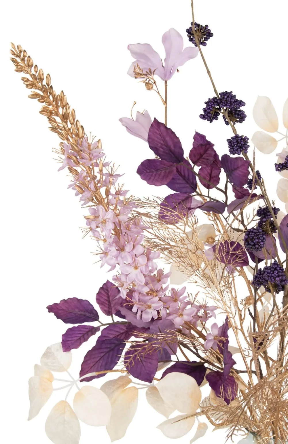 COCOmaison Beech Leaves Spray H95cm fleur - Violet