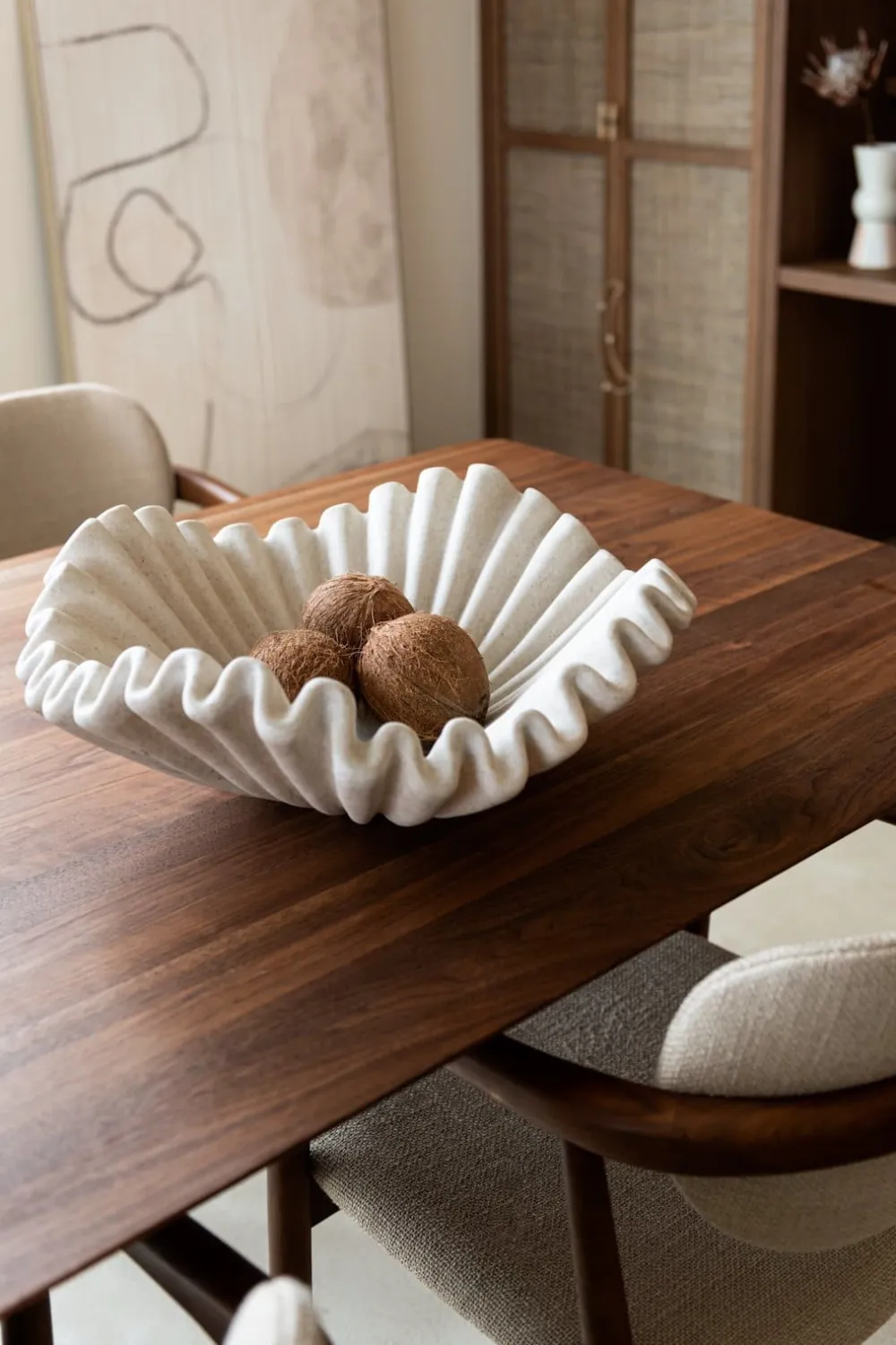 COCOmaison Bella saladier D51cm - Couleur creme