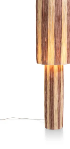 COCOmaison Billie lampadaire 1*E27 - Brun Hot