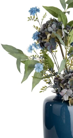 COCOmaison Blossom Spray H91cm fleur artificielle - Bleu Sale