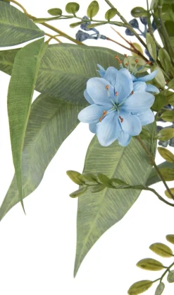 COCOmaison Blossom Spray H91cm fleur artificielle - Bleu Sale
