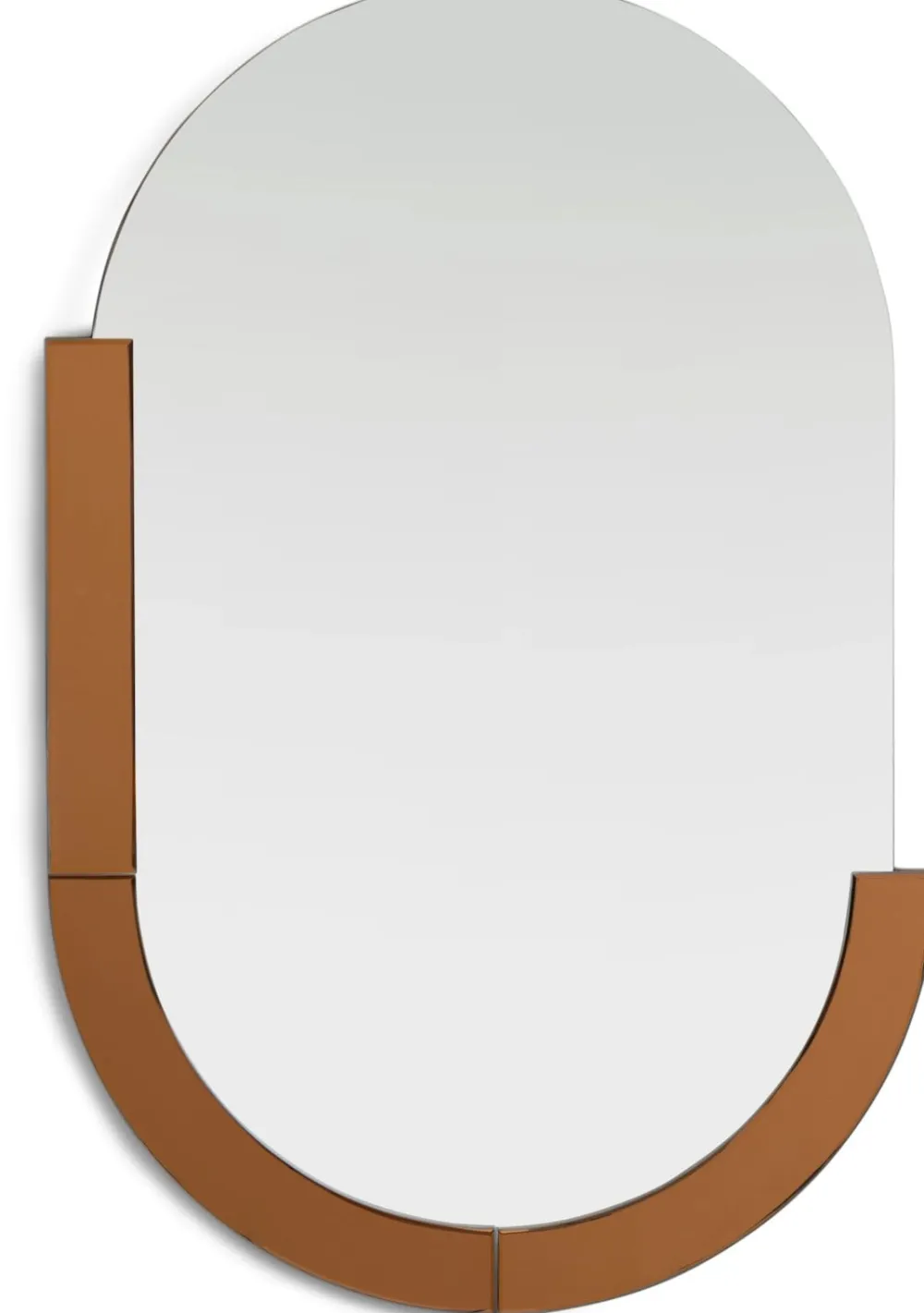 COCOmaison Brad miroir 60x90cm - Orange