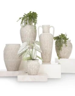 COCOmaison Braga pot H25cm - Beige