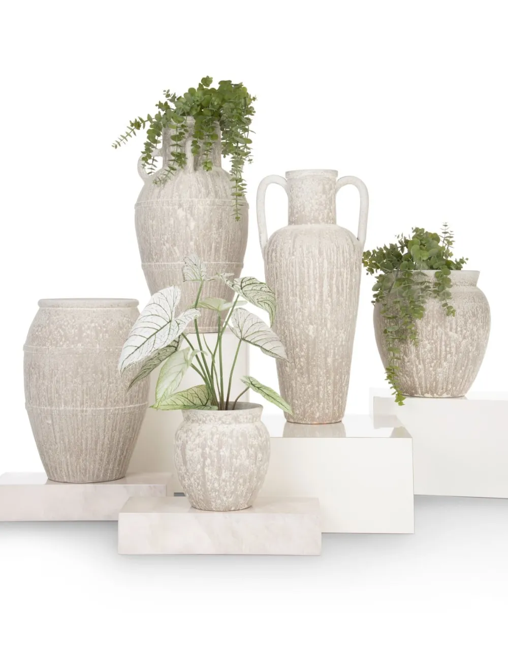 COCOmaison Braga pot H25cm - Beige