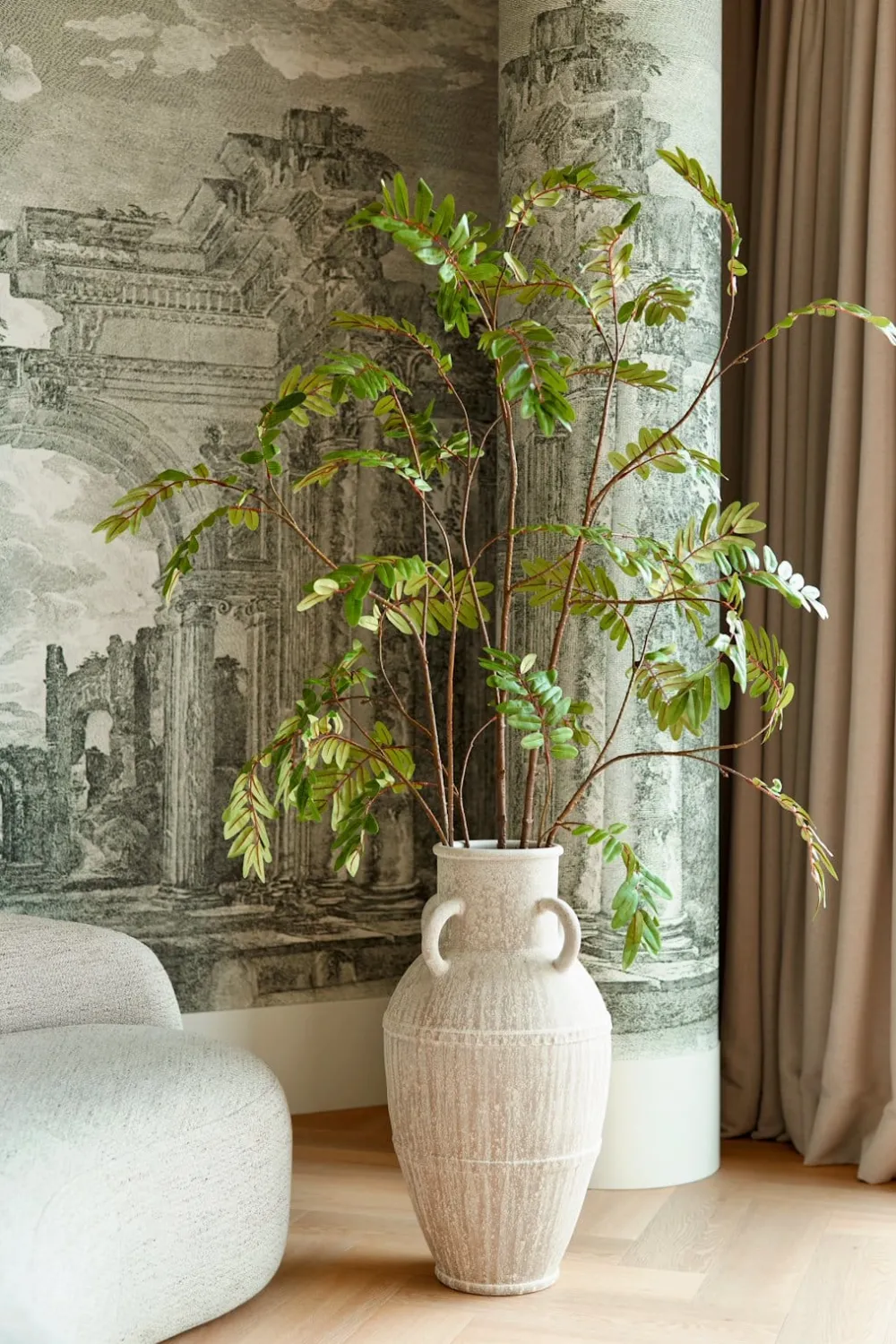 COCOmaison Braga vase H70cm - Beige Discount