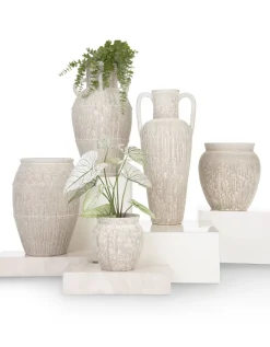COCOmaison Braga vase H75cm - Beige Outlet