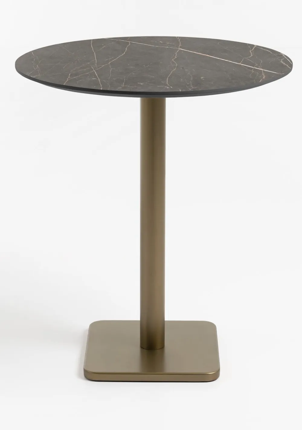 COCOmaison Brest table de bar marble onyx D80cm - Or Sale