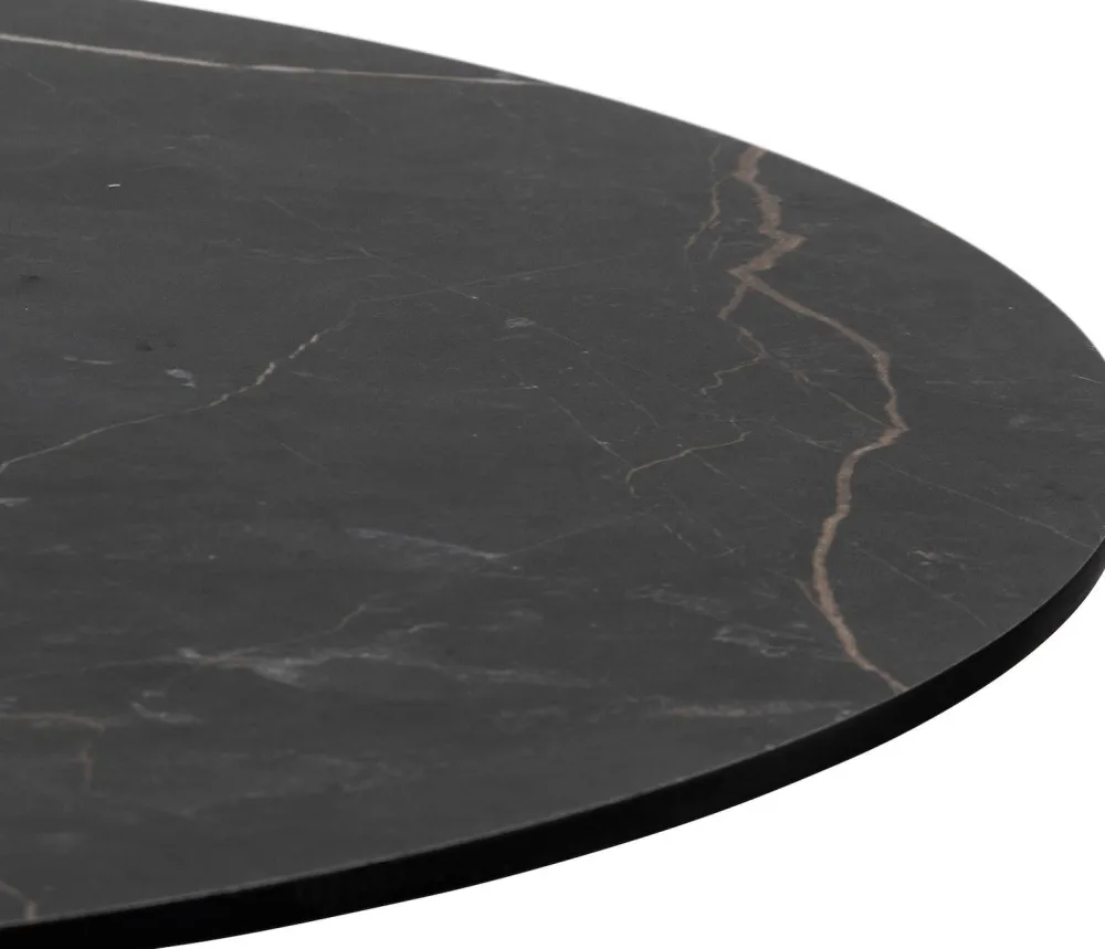 COCOmaison Brest table de bar marble onyx D80cm - Or Sale