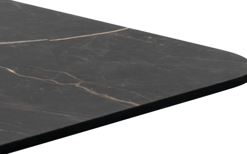 COCOmaison Brest table de bar marble onyx 120x75cm - Or New