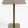 COCOmaison Brest table de bar stone rust 75x75cm - Or Discount