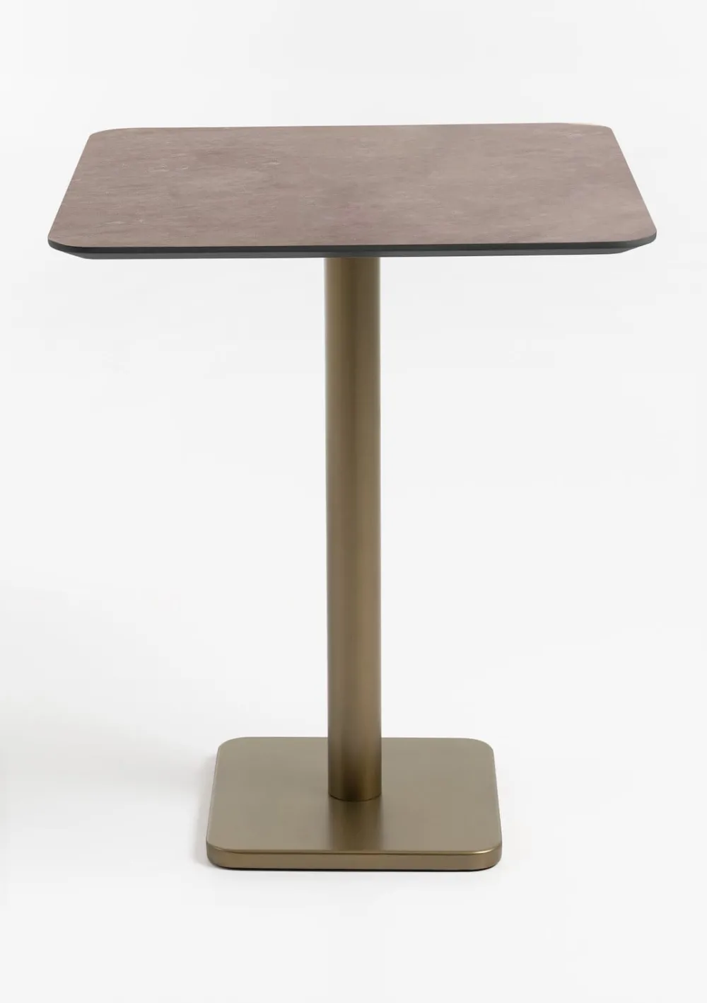 COCOmaison Brest table de bar stone rust 75x75cm - Or Discount