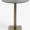 COCOmaison Brest table de bar stone anthracite D80cm - Or