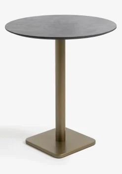 COCOmaison Brest table de bar stone anthracite D80cm - Or