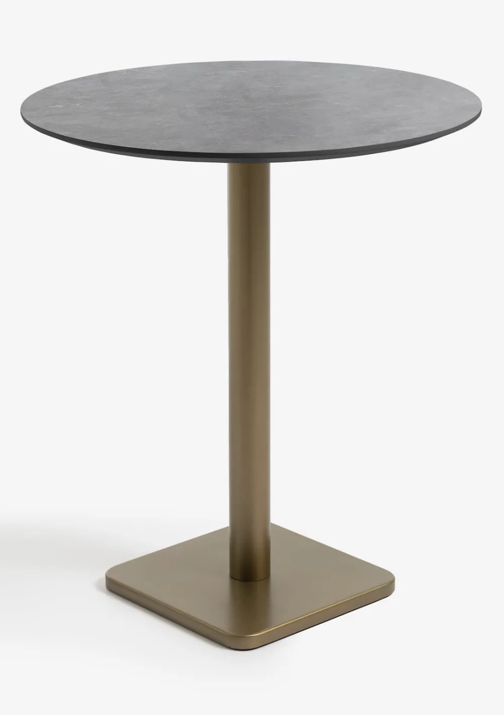 COCOmaison Brest table de bar stone anthracite D80cm - Or