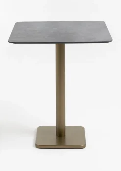 COCOmaison Brest table de bar stone anthracite 75x75cm - Or Outlet