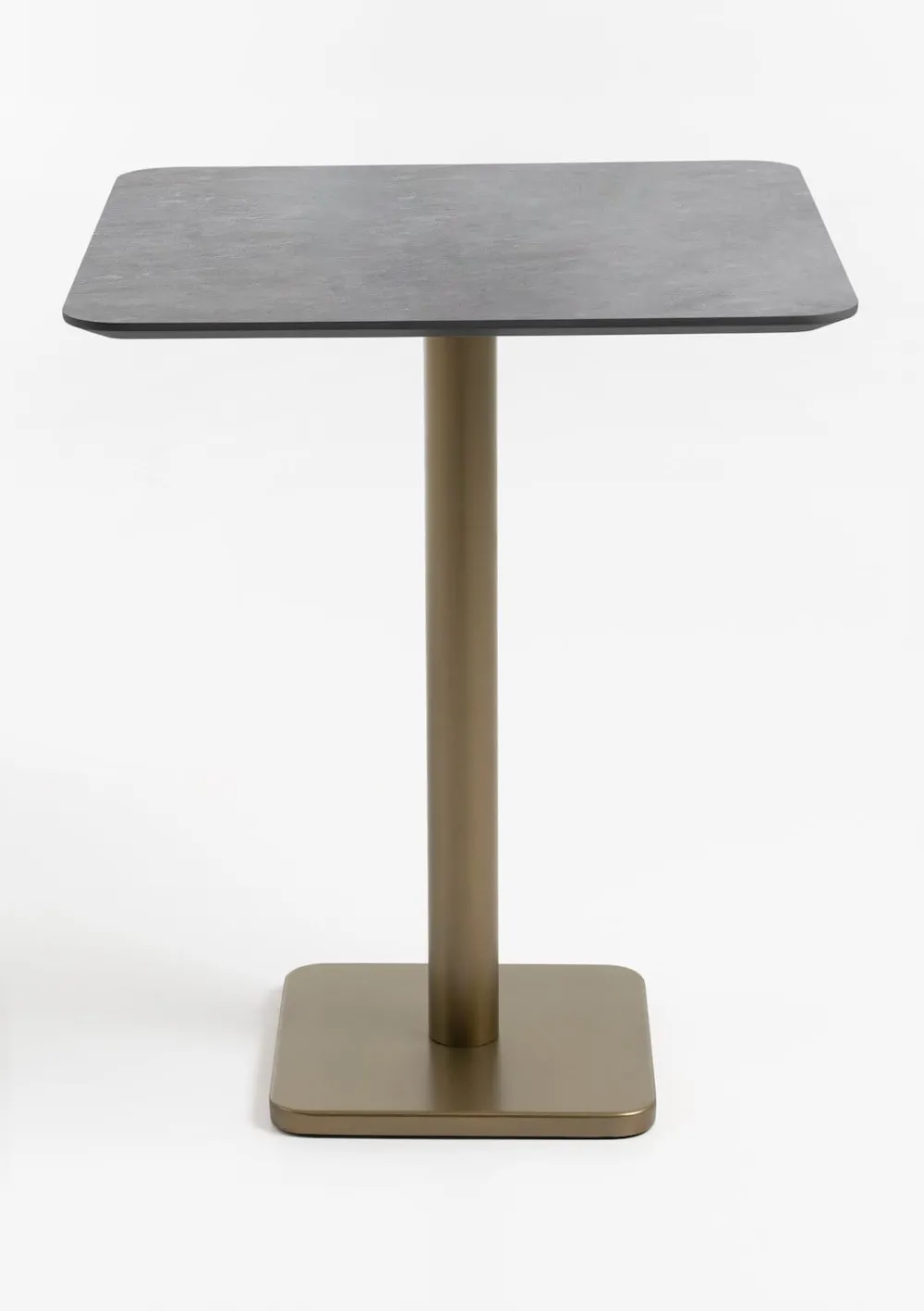 COCOmaison Brest table de bar stone anthracite 75x75cm - Or Outlet