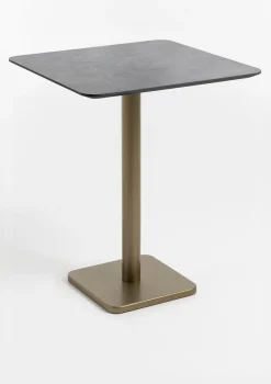 COCOmaison Brest table de bar stone anthracite 75x75cm - Or Outlet