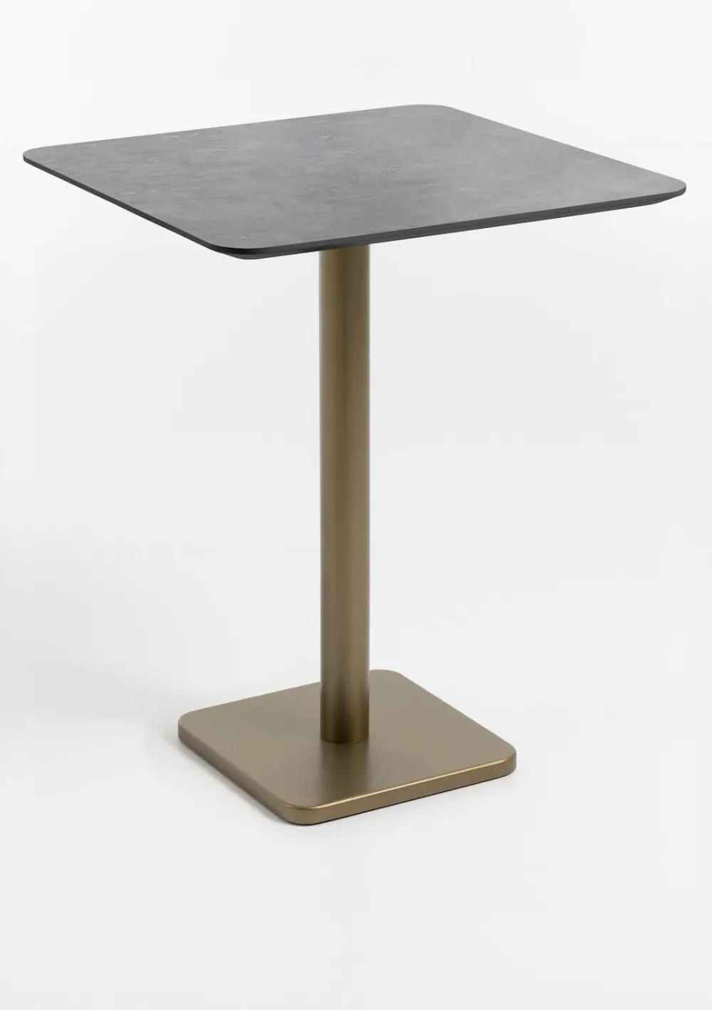 COCOmaison Brest table de bar stone anthracite 75x75cm - Or Outlet