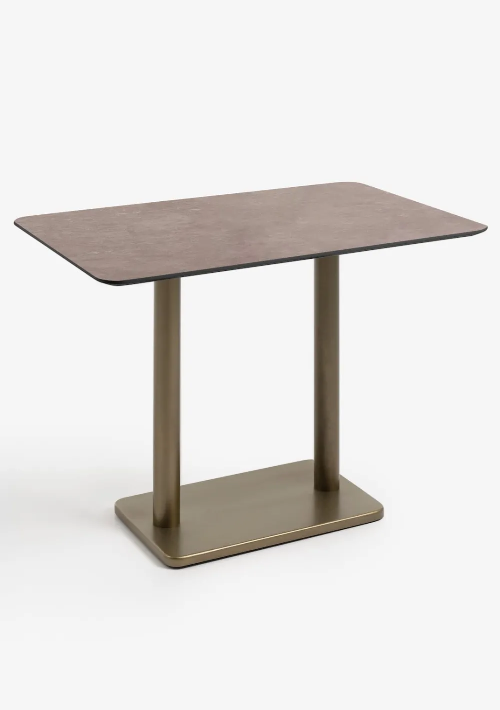 COCOmaison Brest table de bar stone rust 120x75cm - Or Sale