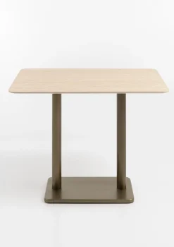 COCOmaison Brest table de bar Travertine 120x75cm - Or