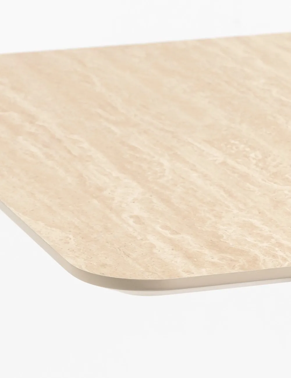 COCOmaison Brest table de bar Travertine 75x75cm - Or Discount