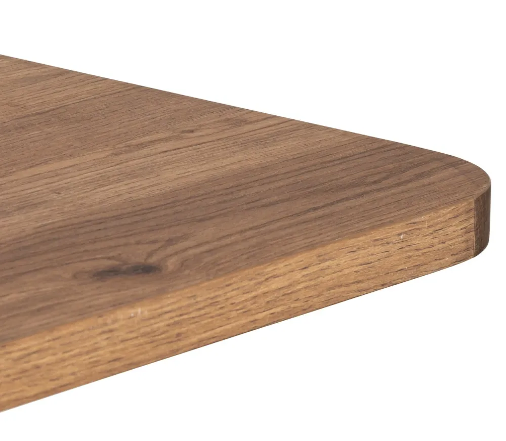 COCOmaison Brest table de bar vintage oak 75x75cm - Or Clearance