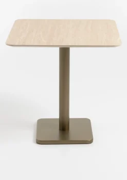 COCOmaison Brest table de bistro Travertine 75x75cm - Or Best