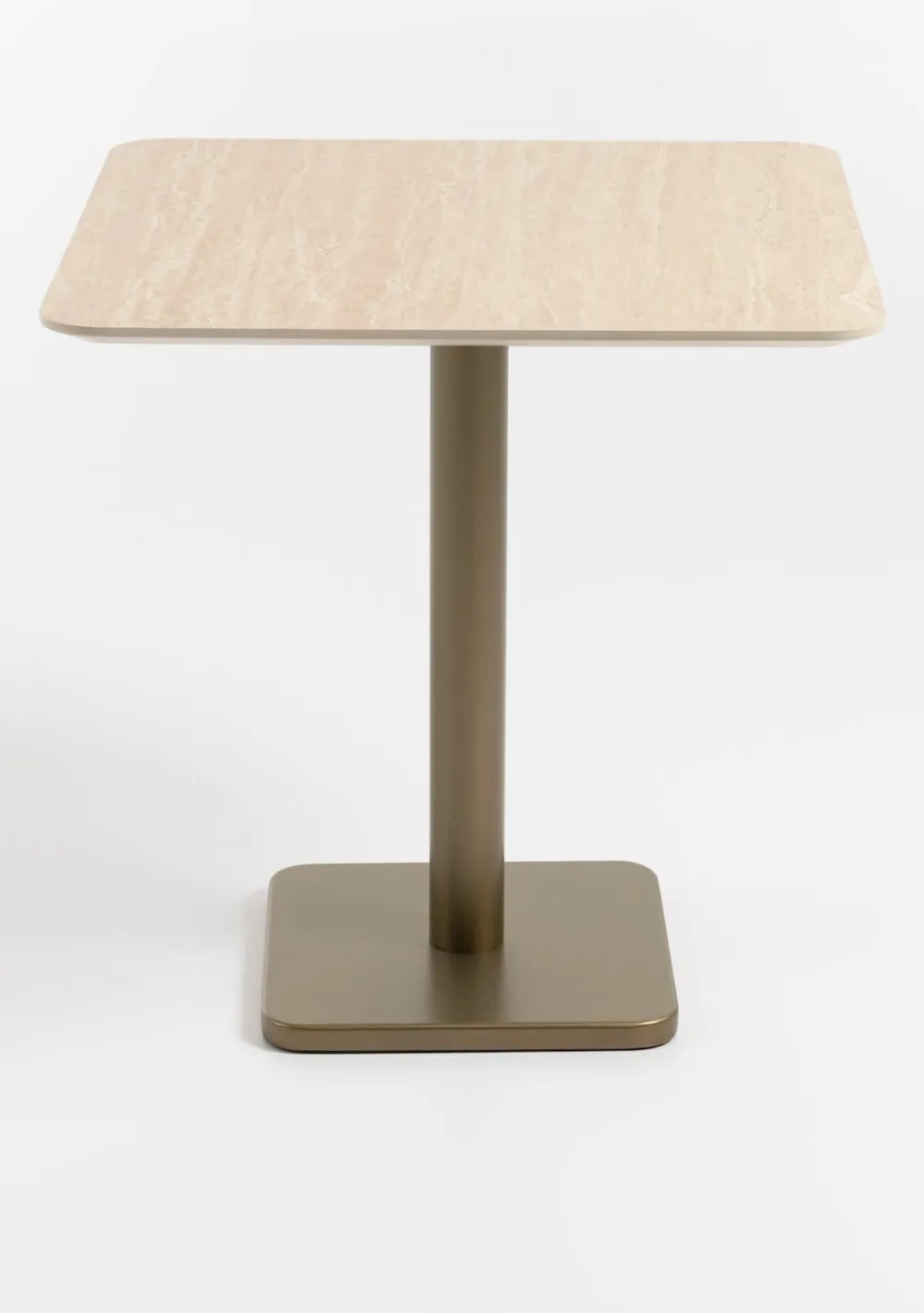 COCOmaison Brest table de bistro Travertine 75x75cm - Or Best