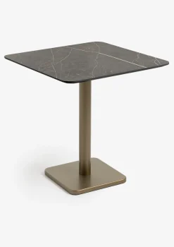 COCOmaison Brest table de bistrot marble onyx 75x75cm - Or Best