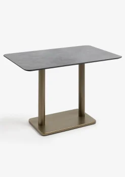 COCOmaison Brest table de bistrot stone anthracite 120x75cm - Or Online