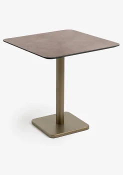 COCOmaison Brest table de bistrot stone rust 75x75cm - Or Clearance