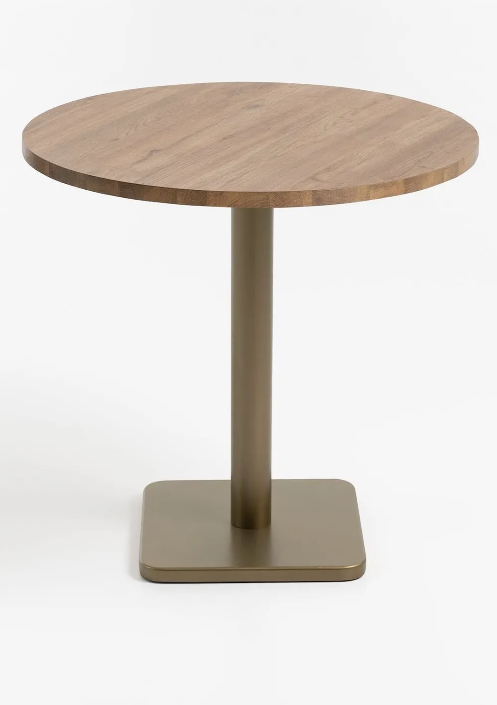 COCOmaison Brest table de bistrot vintage oak D80cm - Or Sale