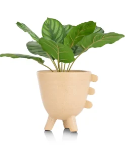 COCOmaison Calathea Orbifolia H45cm plante artificielle - Vert Outlet