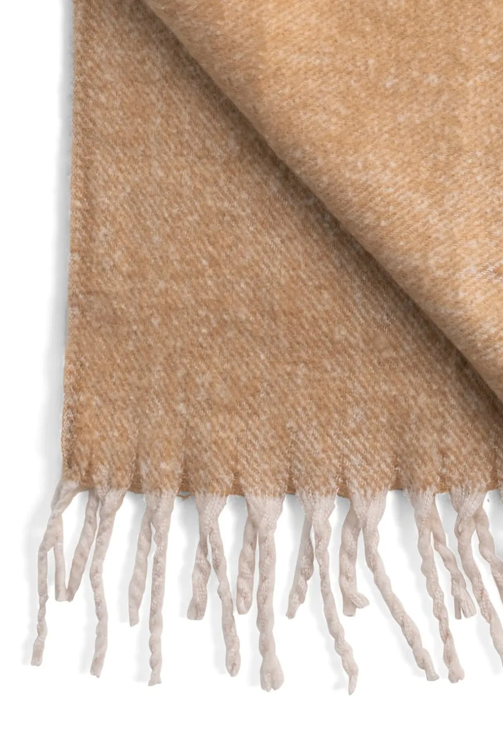 COCOmaison Camel plaid 127x152cm - Ocre Clearance