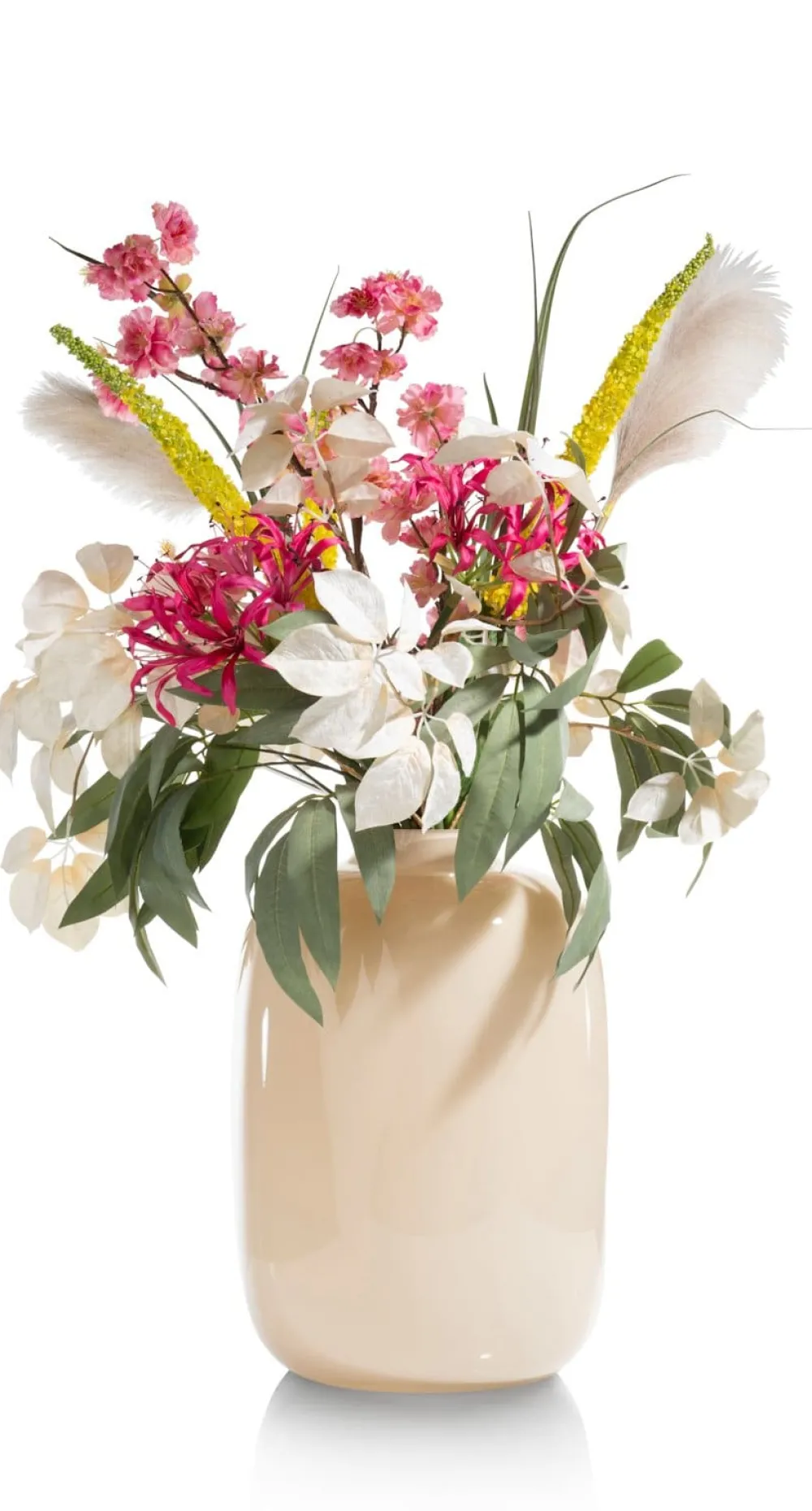 COCOmaison Cherry blossom spray H120cm - Rose Hot