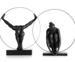 COCOmaison Circle Man figurine H58cm - Noir Sale